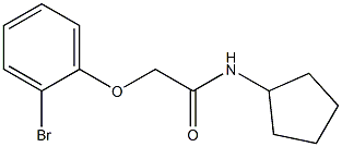 2-(2-bromophenoxy)-N-cyclopentylacetamide Struktur