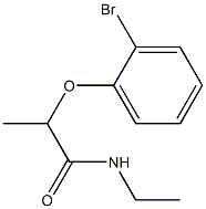 2-(2-bromophenoxy)-N-ethylpropanamide Struktur