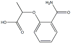 2-(2-carbamoylphenoxy)propanoic acid Struktur