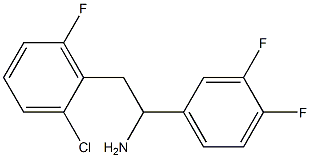 2-(2-chloro-6-fluorophenyl)-1-(3,4-difluorophenyl)ethan-1-amine Struktur