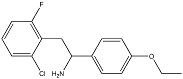 2-(2-chloro-6-fluorophenyl)-1-(4-ethoxyphenyl)ethan-1-amine Struktur