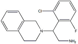 2-(2-chloro-6-fluorophenyl)-2-(1,2,3,4-tetrahydroisoquinolin-2-yl)ethan-1-amine Struktur