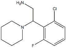 2-(2-chloro-6-fluorophenyl)-2-piperidin-1-ylethanamine Struktur