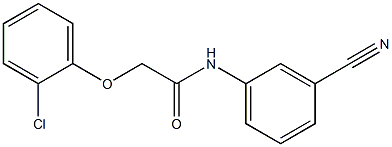 2-(2-chlorophenoxy)-N-(3-cyanophenyl)acetamide Struktur