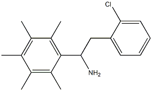 2-(2-chlorophenyl)-1-(2,3,4,5,6-pentamethylphenyl)ethan-1-amine Struktur