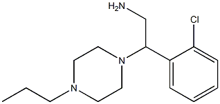 2-(2-chlorophenyl)-2-(4-propylpiperazin-1-yl)ethanamine Struktur