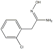 2-(2-chlorophenyl)-N'-hydroxyethanimidamide Struktur