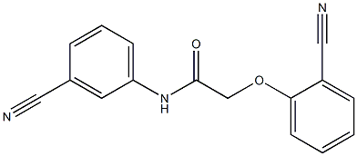 2-(2-cyanophenoxy)-N-(3-cyanophenyl)acetamide Struktur