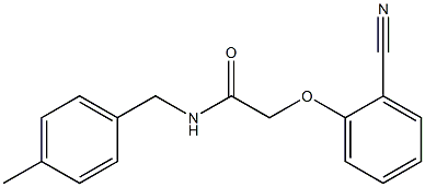 2-(2-cyanophenoxy)-N-(4-methylbenzyl)acetamide Struktur