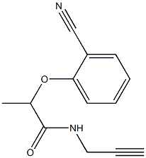 2-(2-cyanophenoxy)-N-(prop-2-yn-1-yl)propanamide Struktur