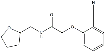 2-(2-cyanophenoxy)-N-(tetrahydrofuran-2-ylmethyl)acetamide Struktur