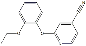 2-(2-ethoxyphenoxy)isonicotinonitrile Struktur