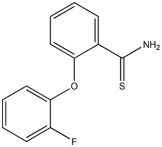 2-(2-fluorophenoxy)benzene-1-carbothioamide Struktur