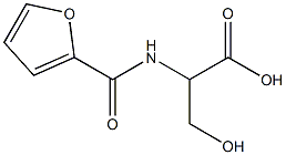 2-(2-furoylamino)-3-hydroxypropanoic acid Struktur