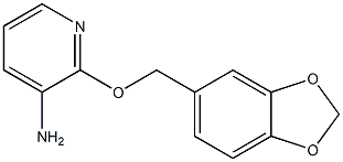 2-(2H-1,3-benzodioxol-5-ylmethoxy)pyridin-3-amine Struktur