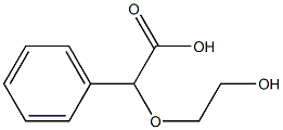 2-(2-hydroxyethoxy)-2-phenylacetic acid Struktur