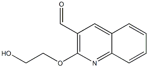 2-(2-hydroxyethoxy)quinoline-3-carbaldehyde Struktur