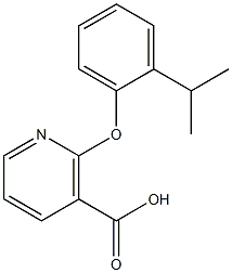 2-(2-isopropylphenoxy)nicotinic acid Struktur