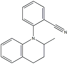 2-(2-methyl-1,2,3,4-tetrahydroquinolin-1-yl)benzonitrile Struktur