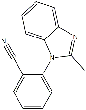 2-(2-methyl-1H-1,3-benzodiazol-1-yl)benzonitrile Struktur