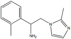 2-(2-methyl-1H-imidazol-1-yl)-1-(2-methylphenyl)ethanamine Struktur