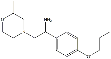 2-(2-methylmorpholin-4-yl)-1-(4-propoxyphenyl)ethanamine Struktur