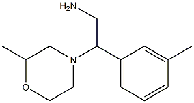 2-(2-methylmorpholin-4-yl)-2-(3-methylphenyl)ethanamine Struktur