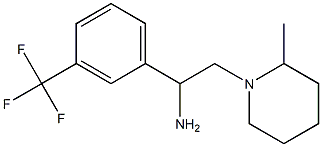 2-(2-methylpiperidin-1-yl)-1-[3-(trifluoromethyl)phenyl]ethanamine Struktur