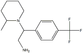 2-(2-methylpiperidin-1-yl)-2-[4-(trifluoromethyl)phenyl]ethanamine Struktur