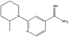 2-(2-methylpiperidin-1-yl)pyridine-4-carboximidamide Struktur