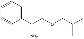 2-(2-methylpropoxy)-1-phenylethan-1-amine Struktur