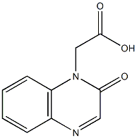 2-(2-oxo-1,2-dihydroquinoxalin-1-yl)acetic acid Struktur