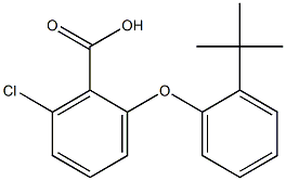 2-(2-tert-butylphenoxy)-6-chlorobenzoic acid Struktur