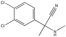 2-(3,4-dichlorophenyl)-2-(methylamino)propanenitrile Struktur