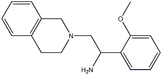 2-(3,4-dihydroisoquinolin-2(1H)-yl)-1-(2-methoxyphenyl)ethanamine Struktur