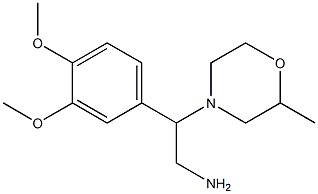 2-(3,4-dimethoxyphenyl)-2-(2-methylmorpholin-4-yl)ethanamine Struktur