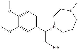 2-(3,4-dimethoxyphenyl)-2-(4-methyl-1,4-diazepan-1-yl)ethan-1-amine Struktur