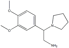 2-(3,4-dimethoxyphenyl)-2-pyrrolidin-1-ylethanamine Struktur