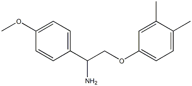 2-(3,4-dimethylphenoxy)-1-(4-methoxyphenyl)ethanamine Struktur