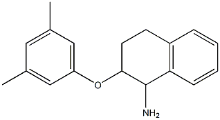 2-(3,5-dimethylphenoxy)-1,2,3,4-tetrahydronaphthalen-1-amine Struktur