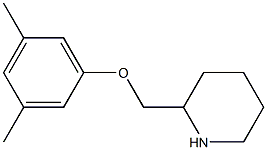 2-(3,5-dimethylphenoxymethyl)piperidine Struktur