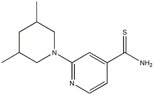 2-(3,5-dimethylpiperidin-1-yl)pyridine-4-carbothioamide Struktur