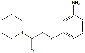 2-(3-aminophenoxy)-1-(piperidin-1-yl)ethan-1-one Struktur