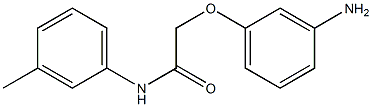 2-(3-aminophenoxy)-N-(3-methylphenyl)acetamide Struktur