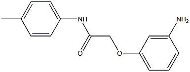 2-(3-aminophenoxy)-N-(4-methylphenyl)acetamide Struktur