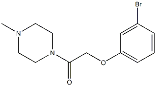 2-(3-bromophenoxy)-1-(4-methylpiperazin-1-yl)ethan-1-one Struktur