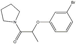 2-(3-bromophenoxy)-1-(pyrrolidin-1-yl)propan-1-one Struktur