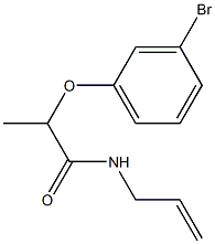 2-(3-bromophenoxy)-N-(prop-2-en-1-yl)propanamide Struktur