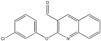 2-(3-chlorophenoxy)quinoline-3-carbaldehyde Struktur