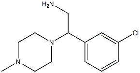 2-(3-chlorophenyl)-2-(4-methylpiperazin-1-yl)ethanamine Struktur